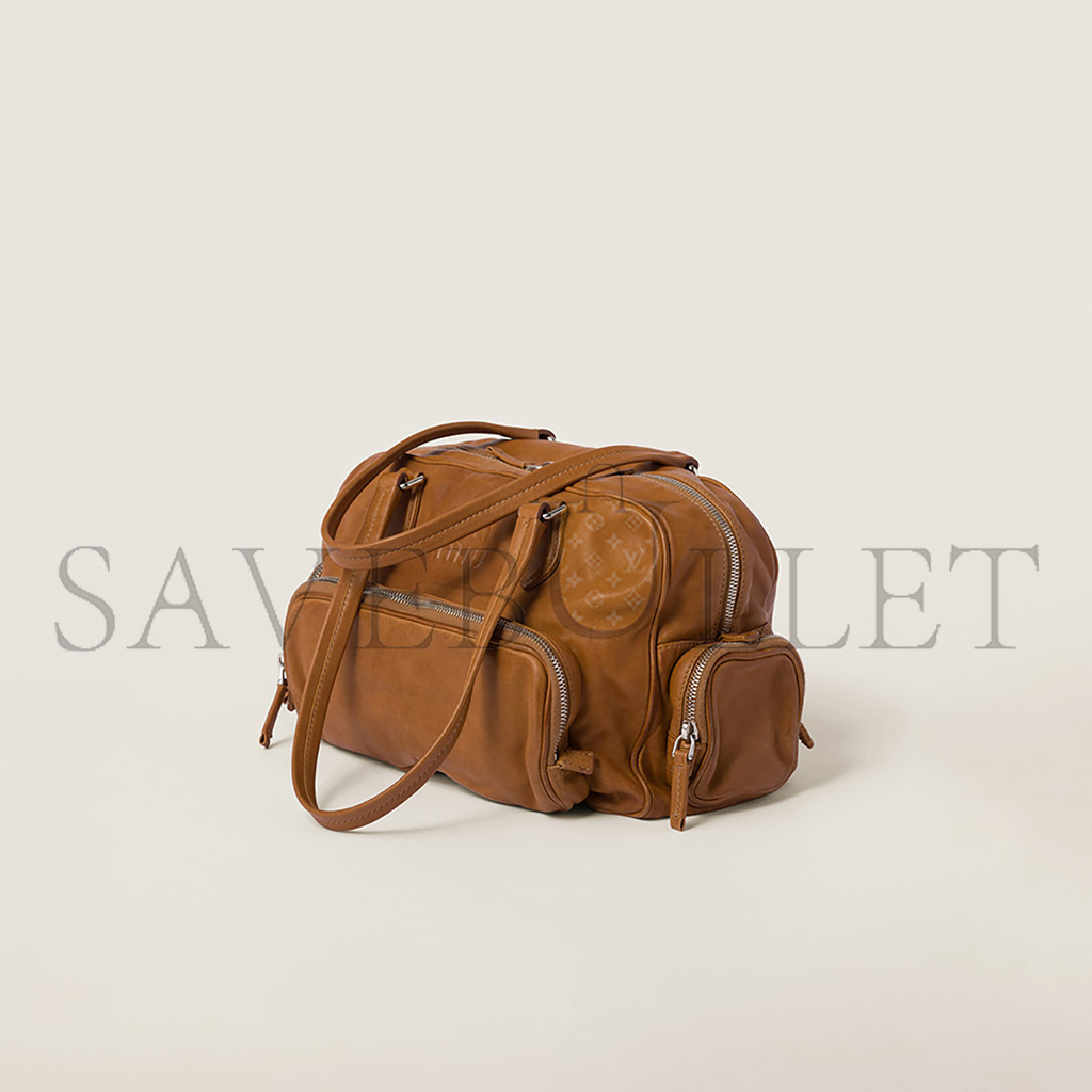 M1v M1v nappa leather top-handle bag 5bb159 (32*22*14cm)